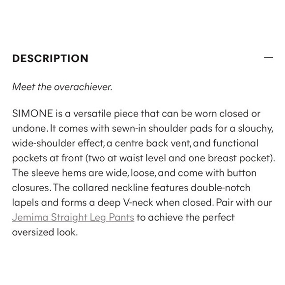 Simone Oversized Blazer in Coco - Picture 7 of 13